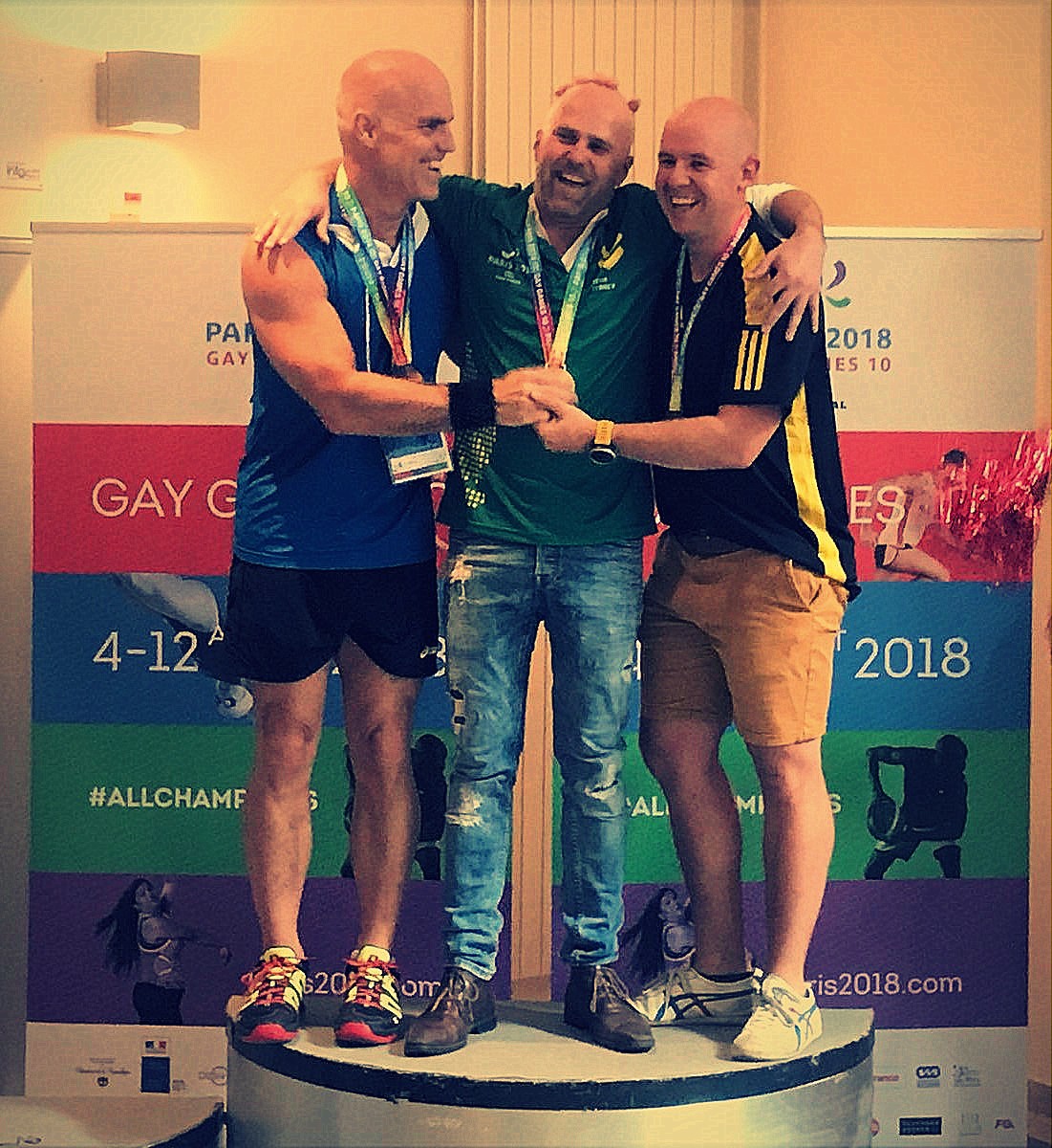 Gay Games podium hommes Level C