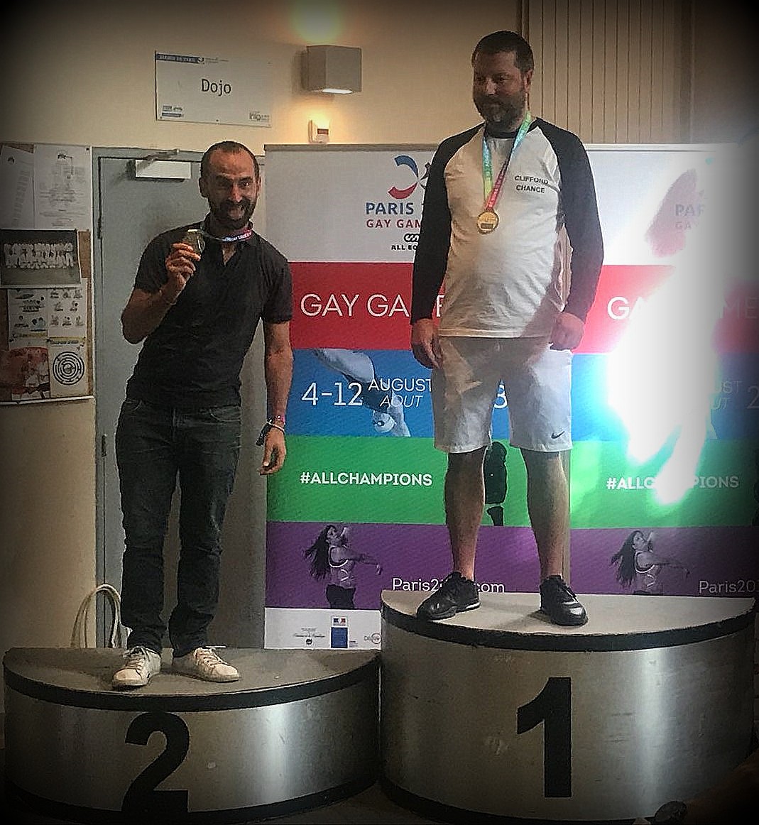 Gay Games podium hommes Level E